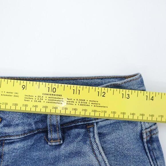 American Eagle Outfitters Jeans Women's 4 Blue Denim Stretch Button Fly Straight - Picture 7 of 9